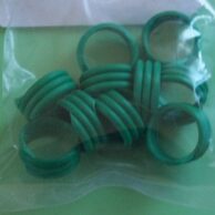 Poultry Leg rings - 16 mm spiral green - pk 10