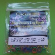 Baby Leg Bands LARGE (pkt 100)