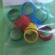 Poultry Leg rings - 16 mm spiral mixed - pk 10