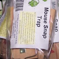 Wood spring mouse trap - Pk 2