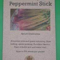 Celery- Peppermint Stick