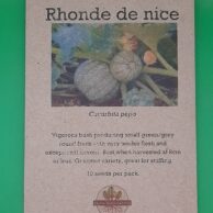 Zucchini Rhonde De Nice