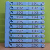 Wing Tag Roxan Easytag Blue Single tag (random number)