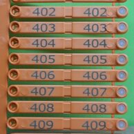 Wing tag Roxan Easytag Orange single tag(random number)